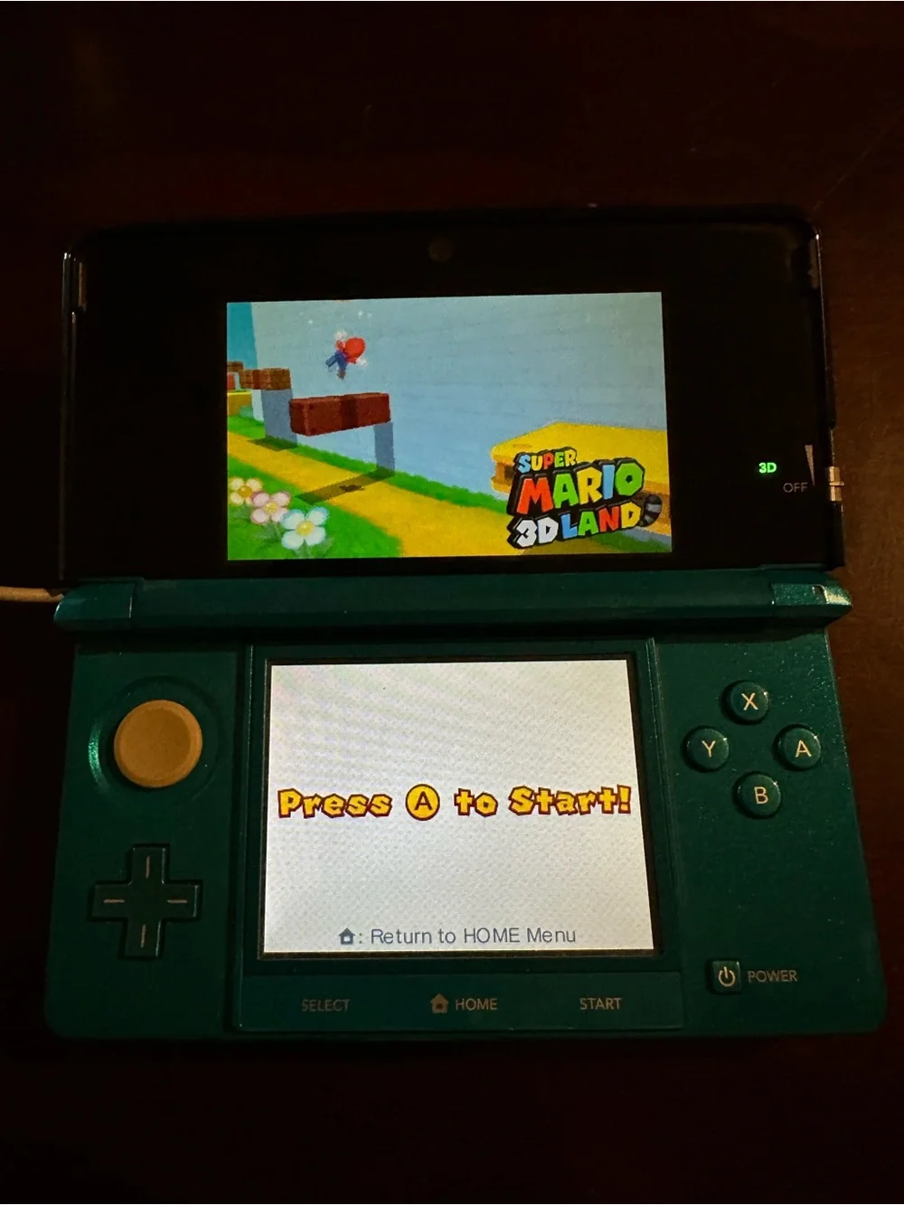 Nintendo 3DS Super Mario 3D Land Cartridge - White